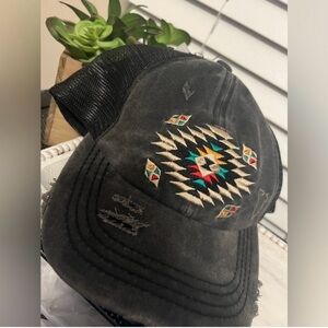 Three C.C ponytail caps